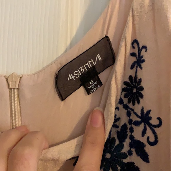 Peach & Navy Floral Romper - Picture 5 of 5